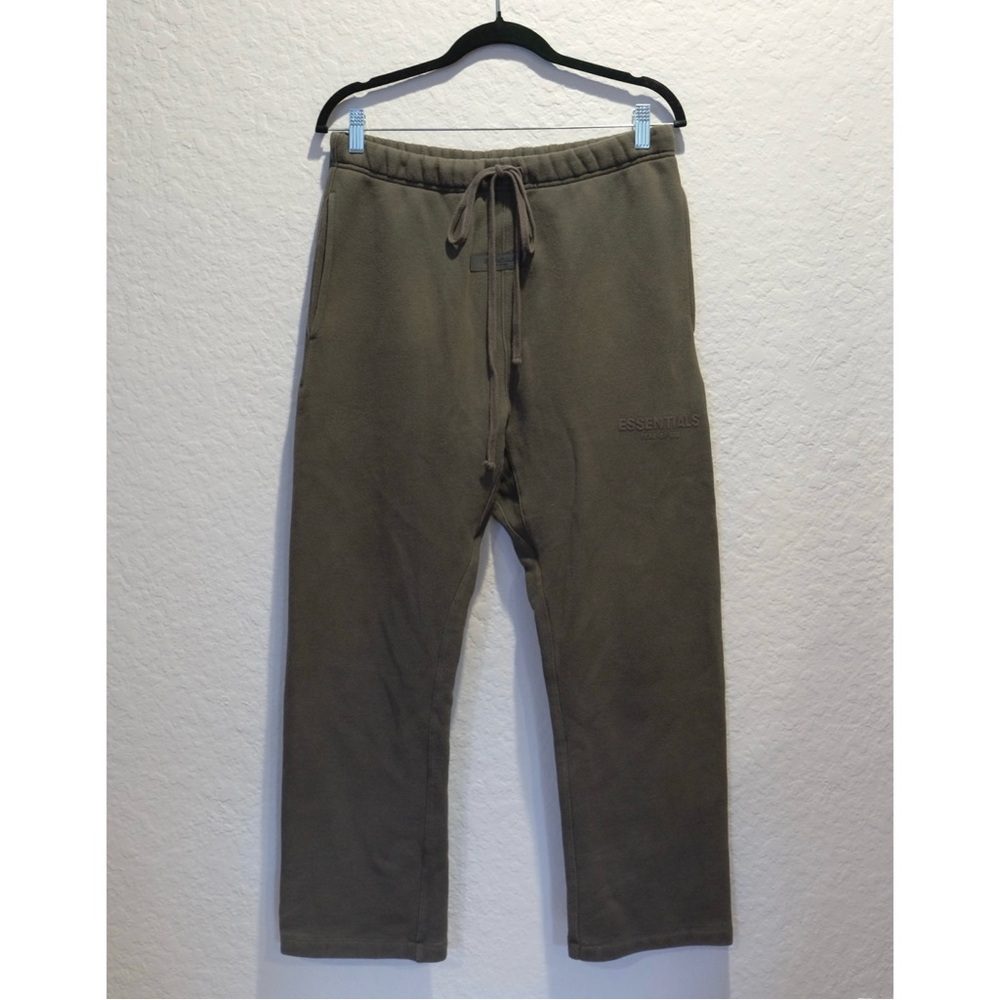 Fear Of God Essentials Sweatpants Men’s S Faded Brown Straight Leg 27” Inseam